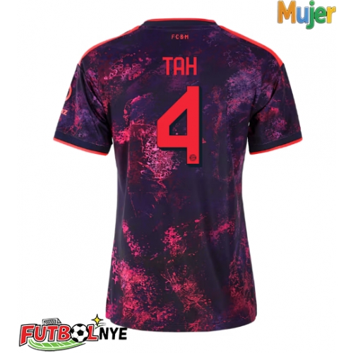 Camiseta Bayern Munich Jonathan Tah #4 Tercera Equipación para mujer 2026-27 manga corta